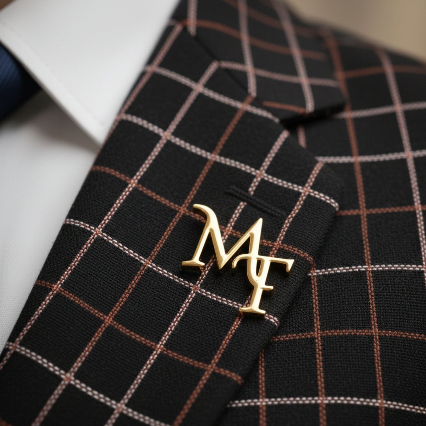 Custom Initial Brooch,  Wedding Gift