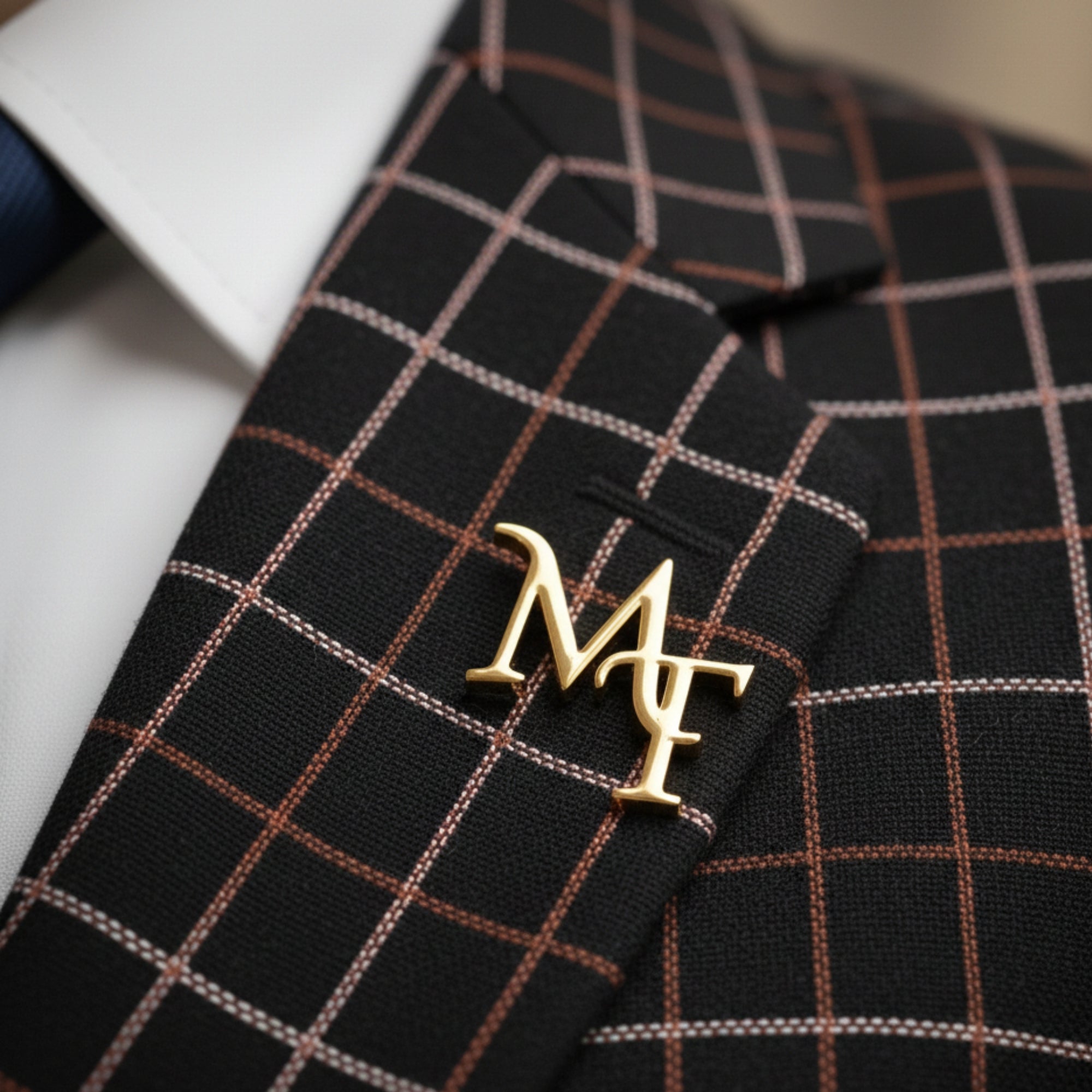 Custom Initia Brooch,  Wedding Gift