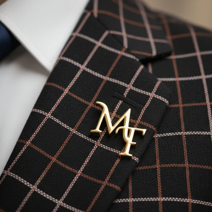 Custom Initial Brooch,  Wedding Gift