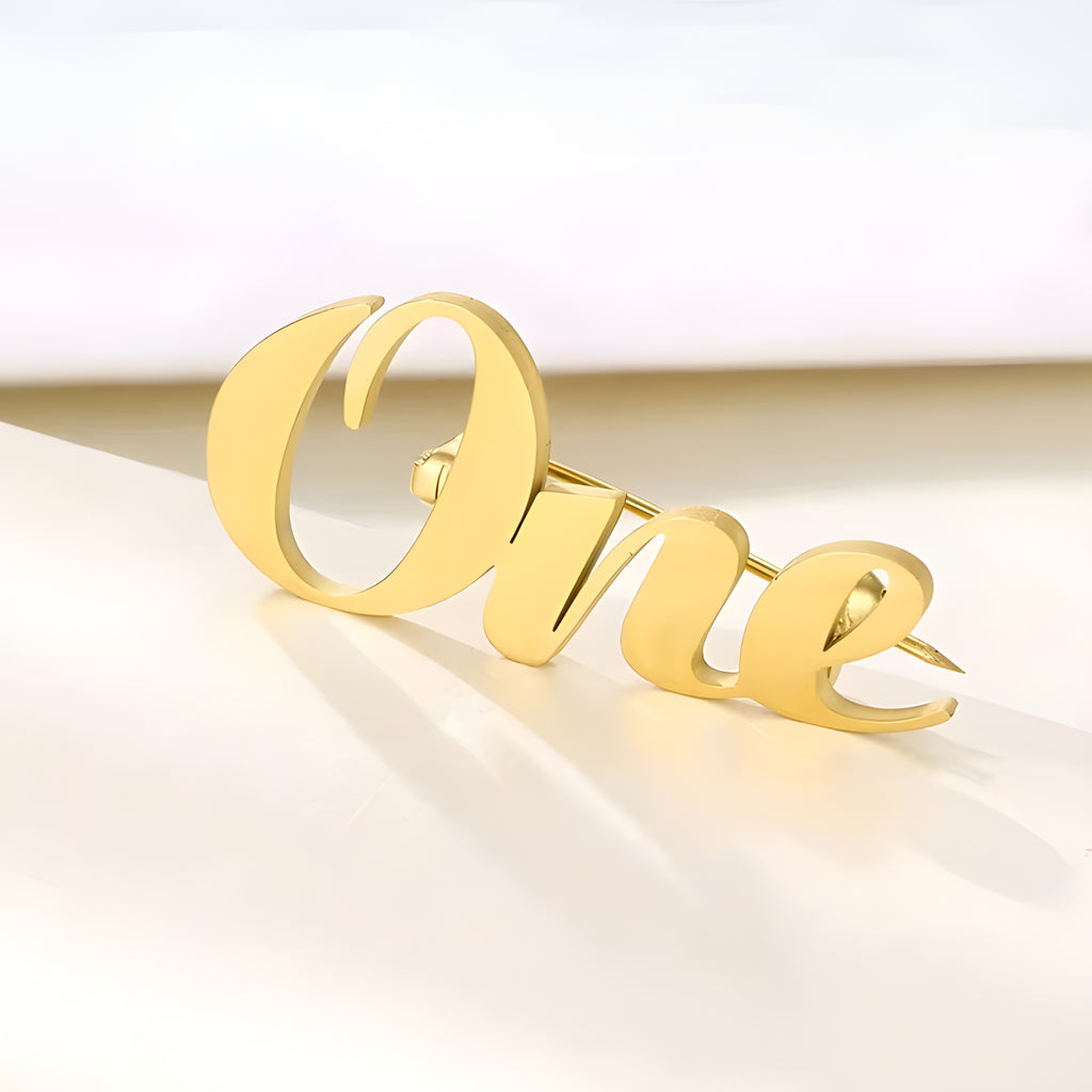 Custom Logo Brooch | Company Logo Pin | Wedding & Corporate Gift