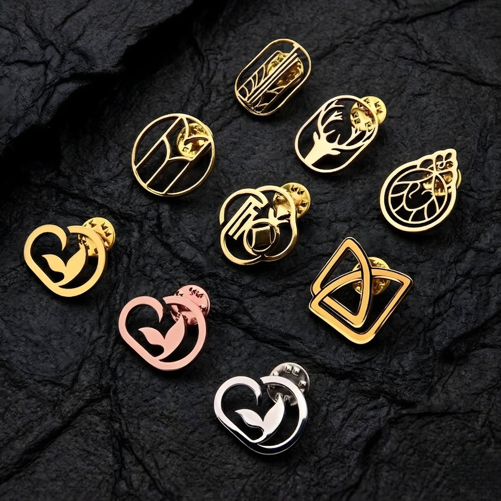 Custom Logo Brooch | Company Logo Pin | Wedding & Corporate Gift