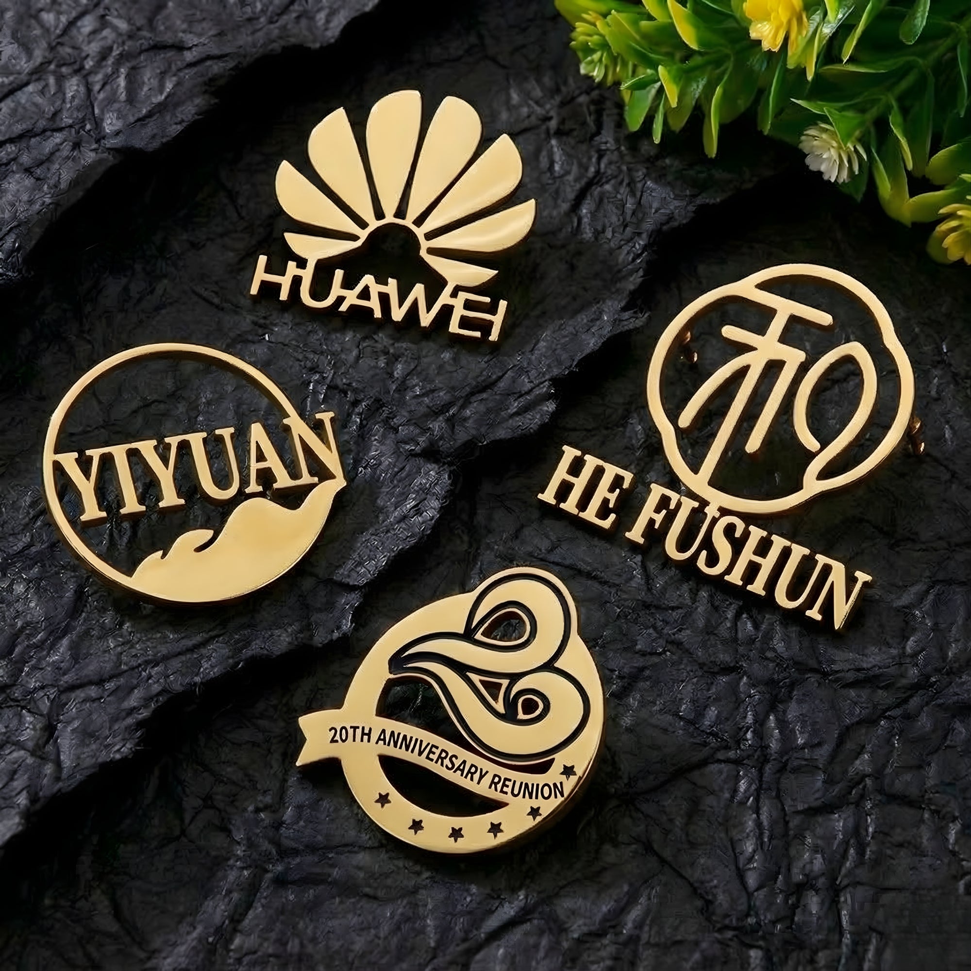 Custom Logo Brooch | Company Logo Pin | Wedding & Corporate Gift
