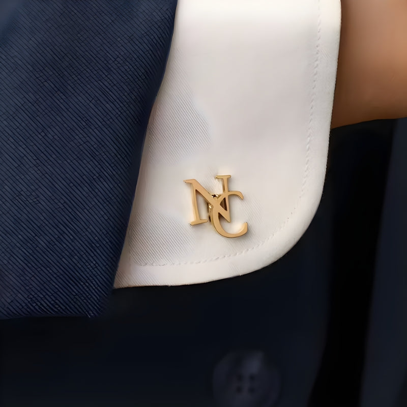 Custom Initial Cufflinks for Men, Best Man Gifts