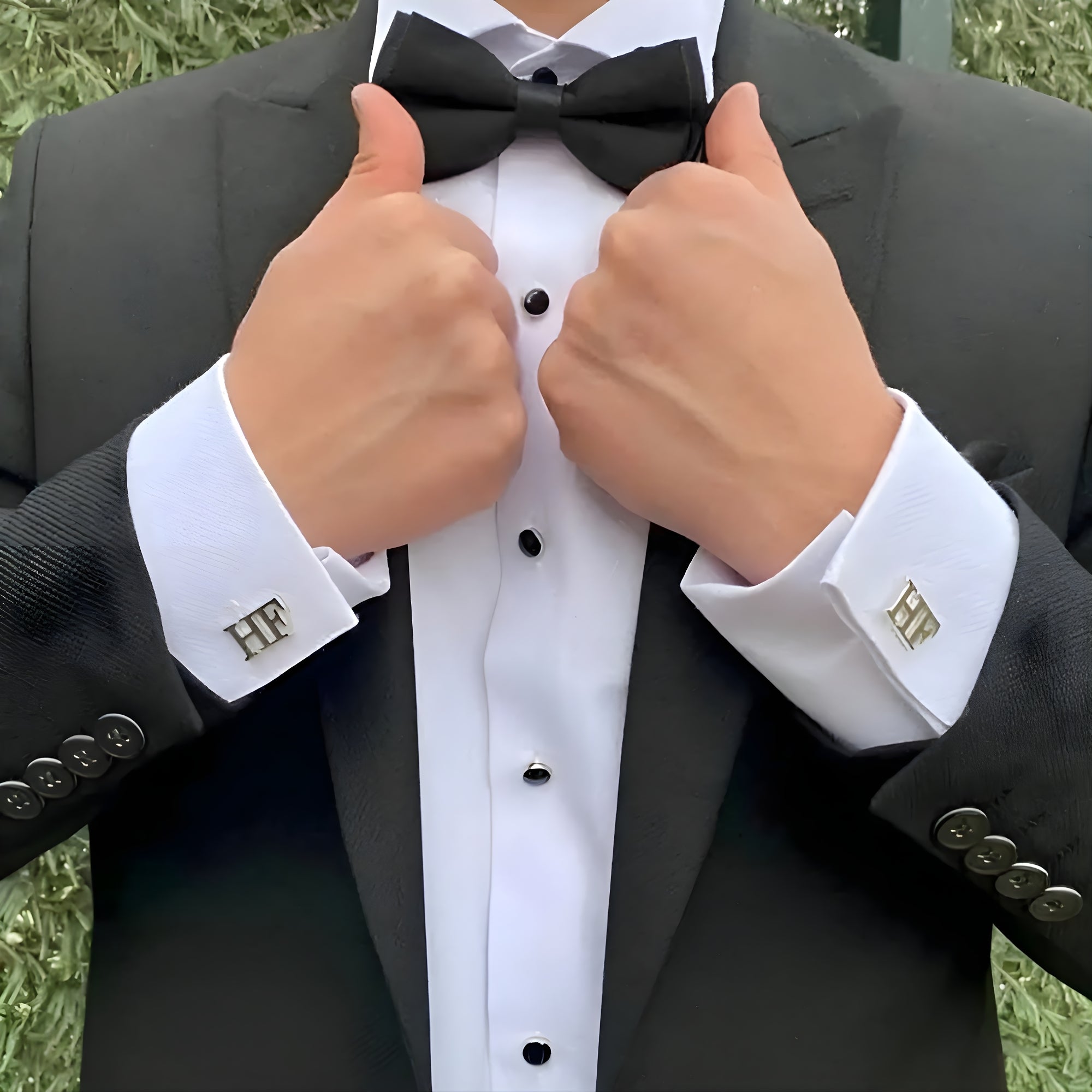 Custom Initial Cufflinks for Men, Best Man Gifts
