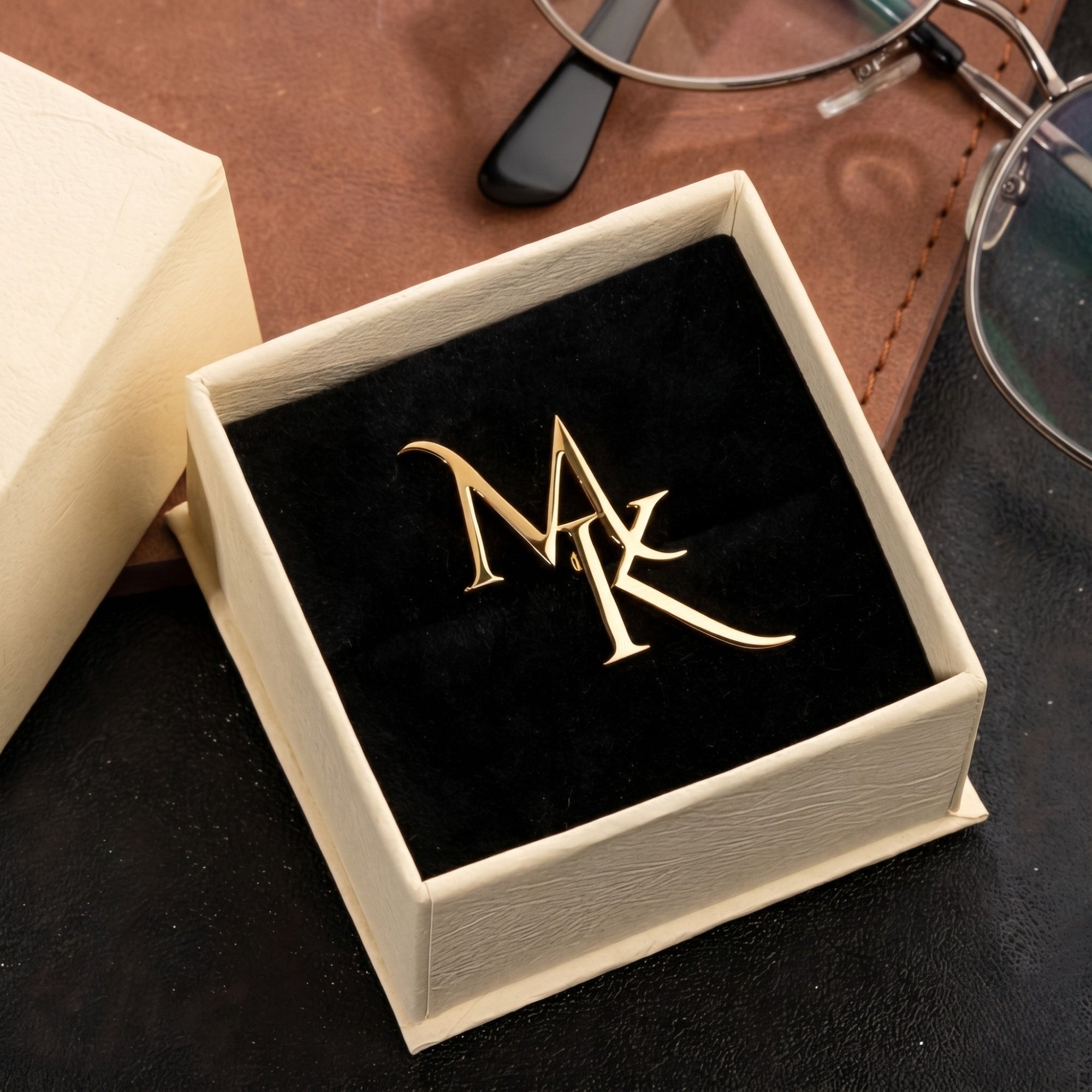 Custom Initia Brooch,  Wedding Gift