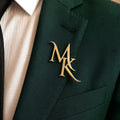 Custom Initia Brooch,  Wedding Gift