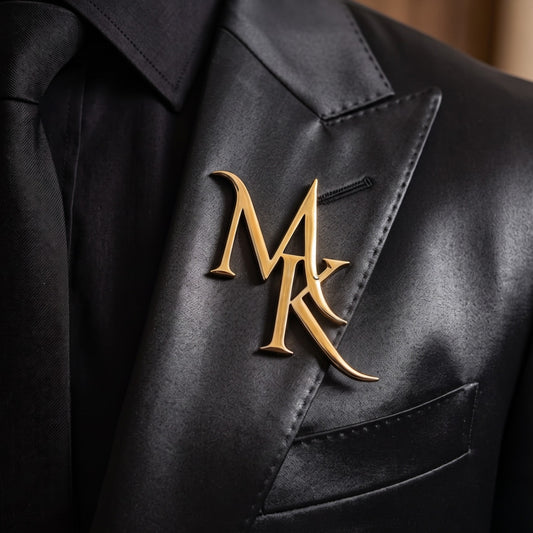 Custom Initial Brooch,  Wedding Gift