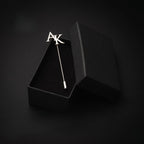 Custom initial lapel pins