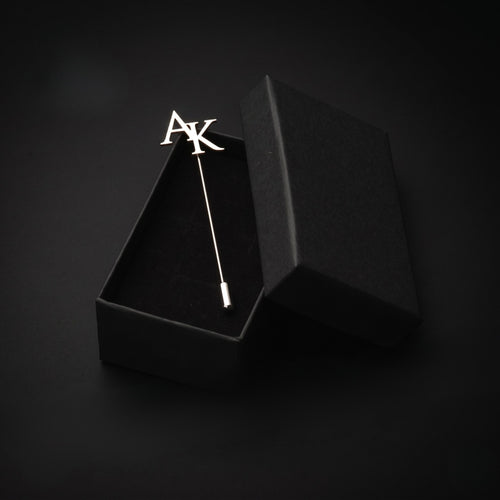 Custom initial lapel pins