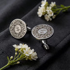 Custom Initials Date Monogram Engraved, Cufflinks