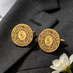 Custom Initials Date Monogram Engraved, Cufflinks