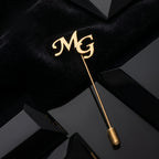 Custom initial lapel pins