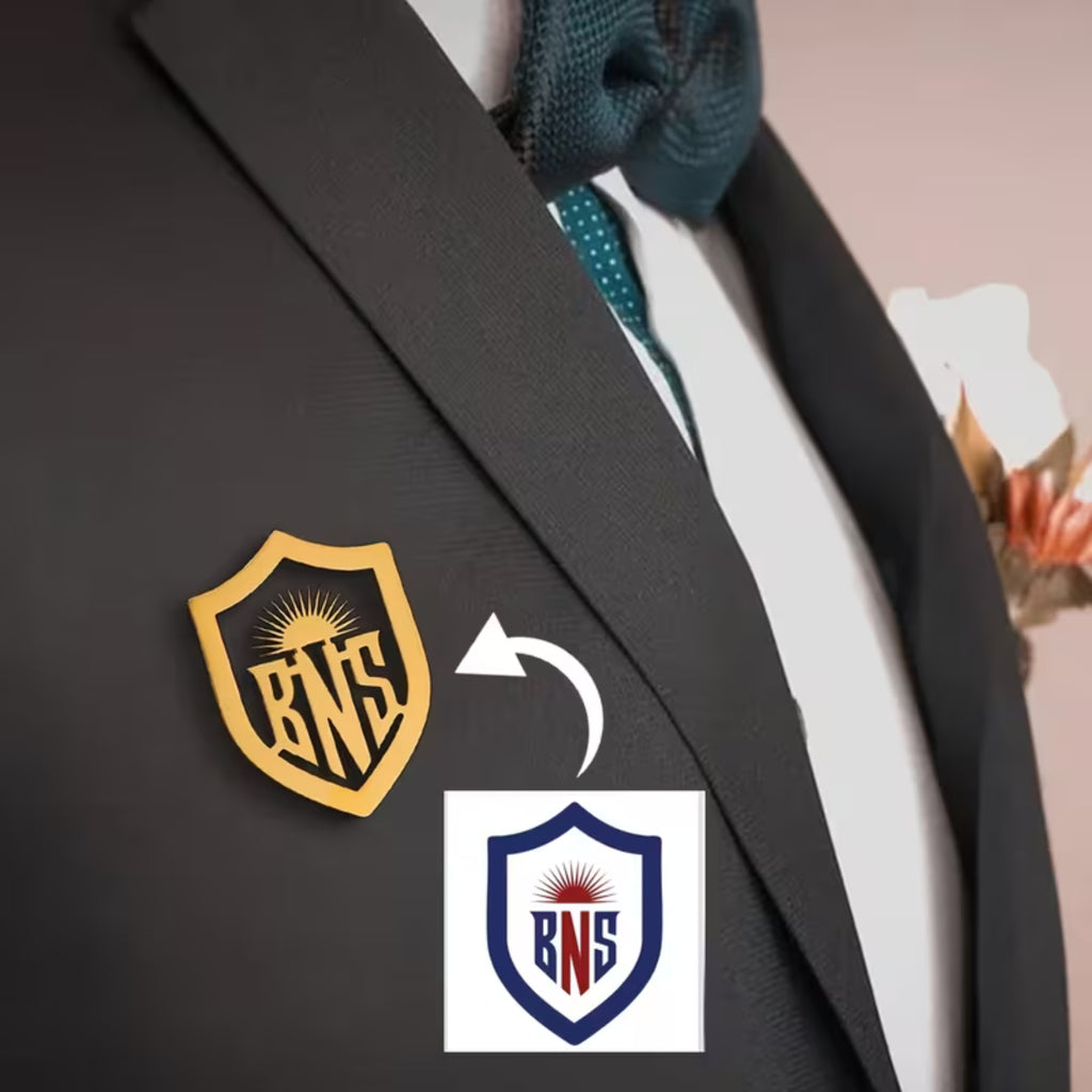 Custom Logo Brooch | Company Logo Pin | Wedding & Corporate Gift