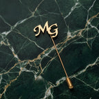 Custom initial lapel pins