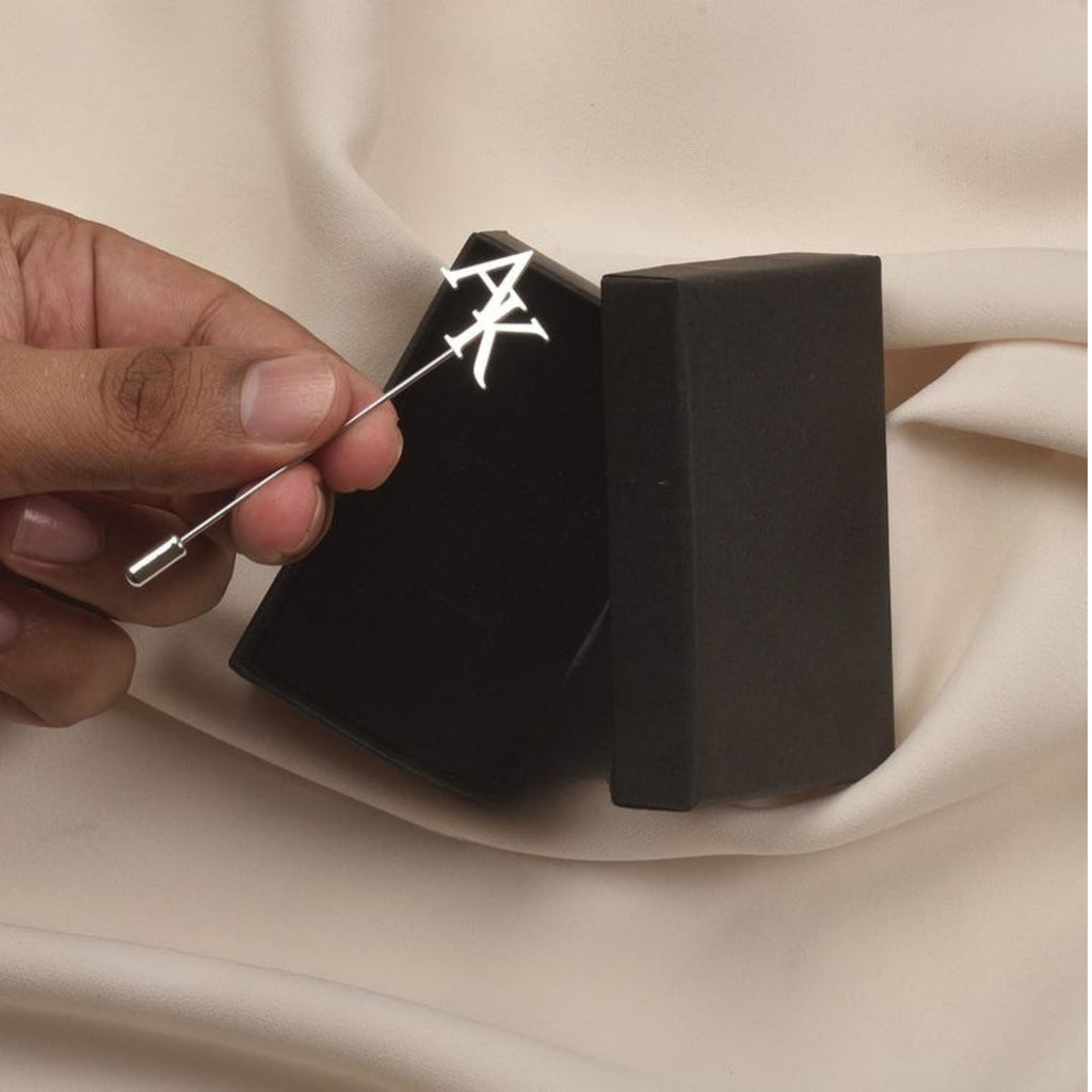 Custom initial lapel pins