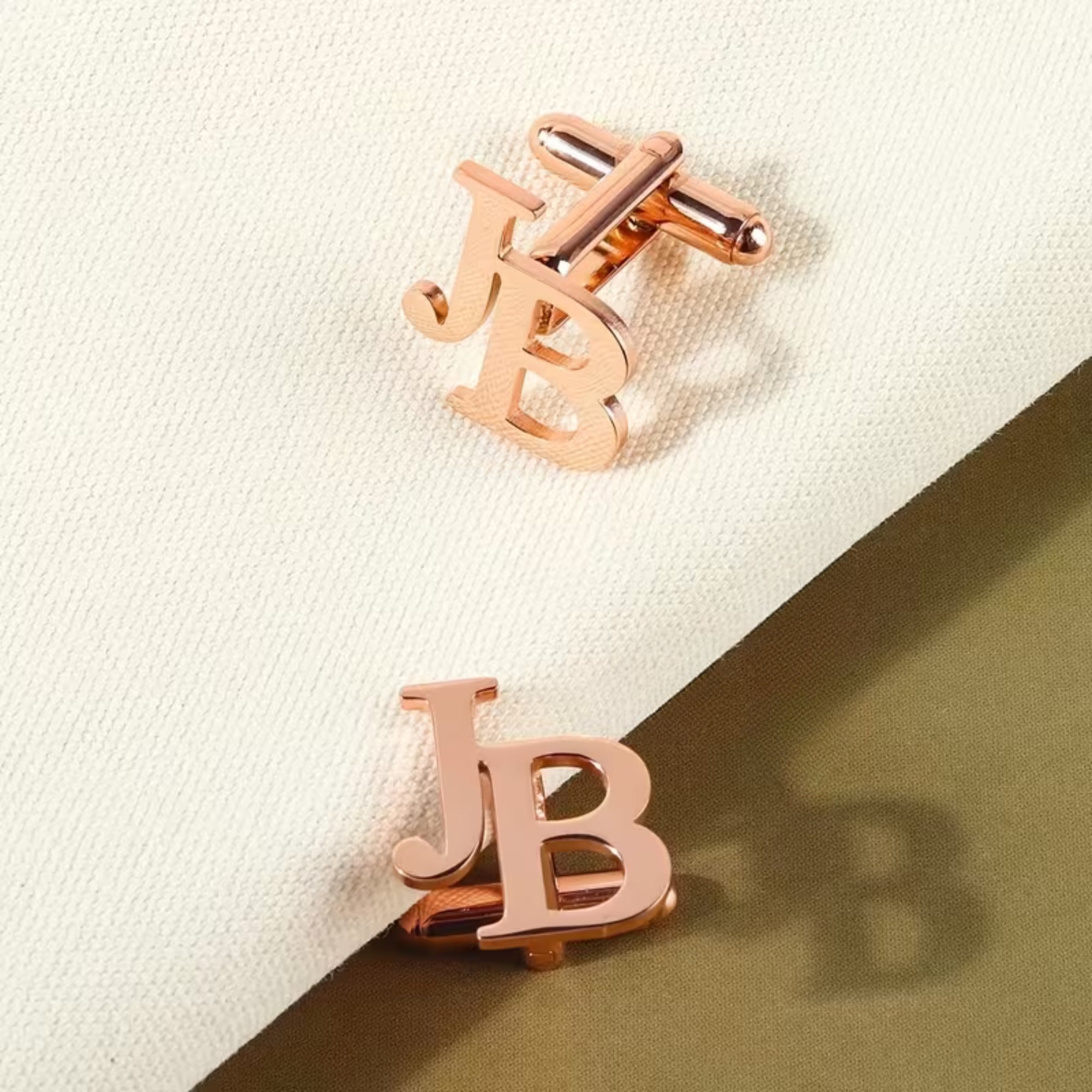 Custom Initial Cufflinks for Men, Best Man Gifts