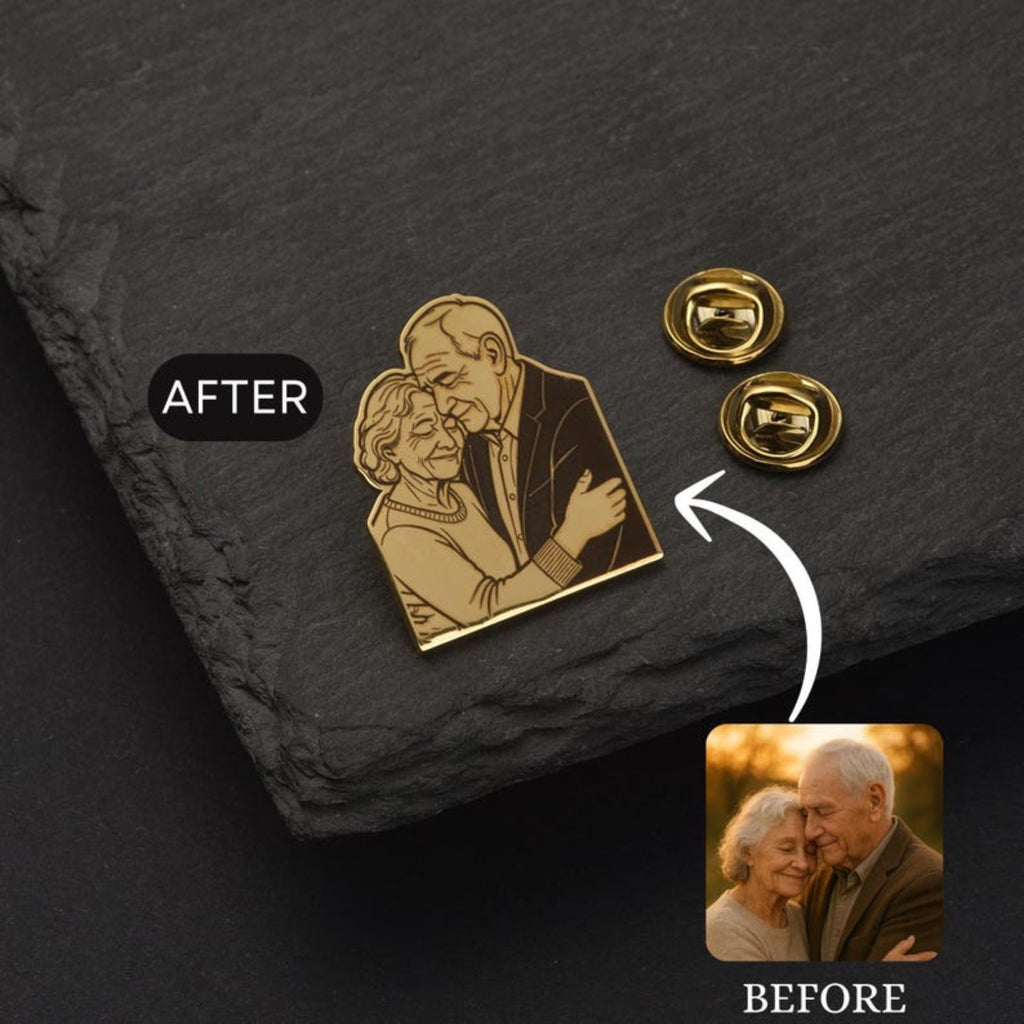 Custom Photo Brooch | Personalized Keepsake Gift