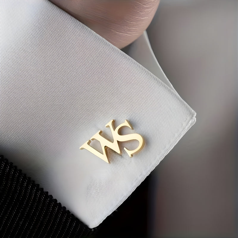 Custom Initial Cufflinks for Men, Best Man Gifts