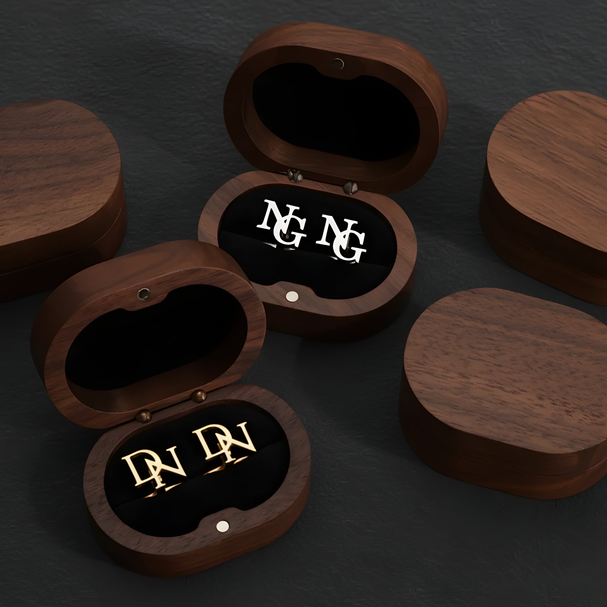 Custom Initial Cufflinks for Men, Best Man Gifts