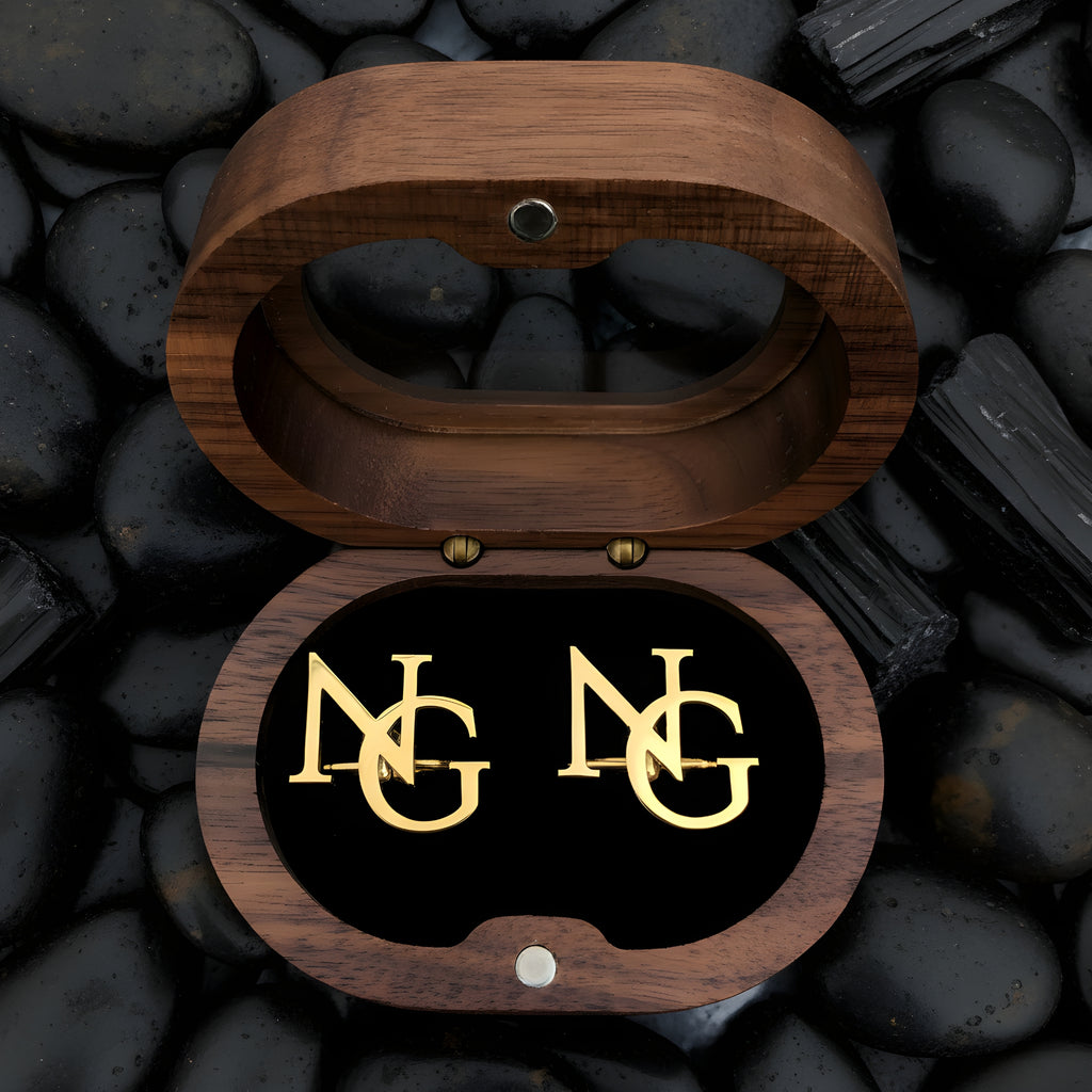 Custom Initial Cufflinks for Men, Best Man Gifts
