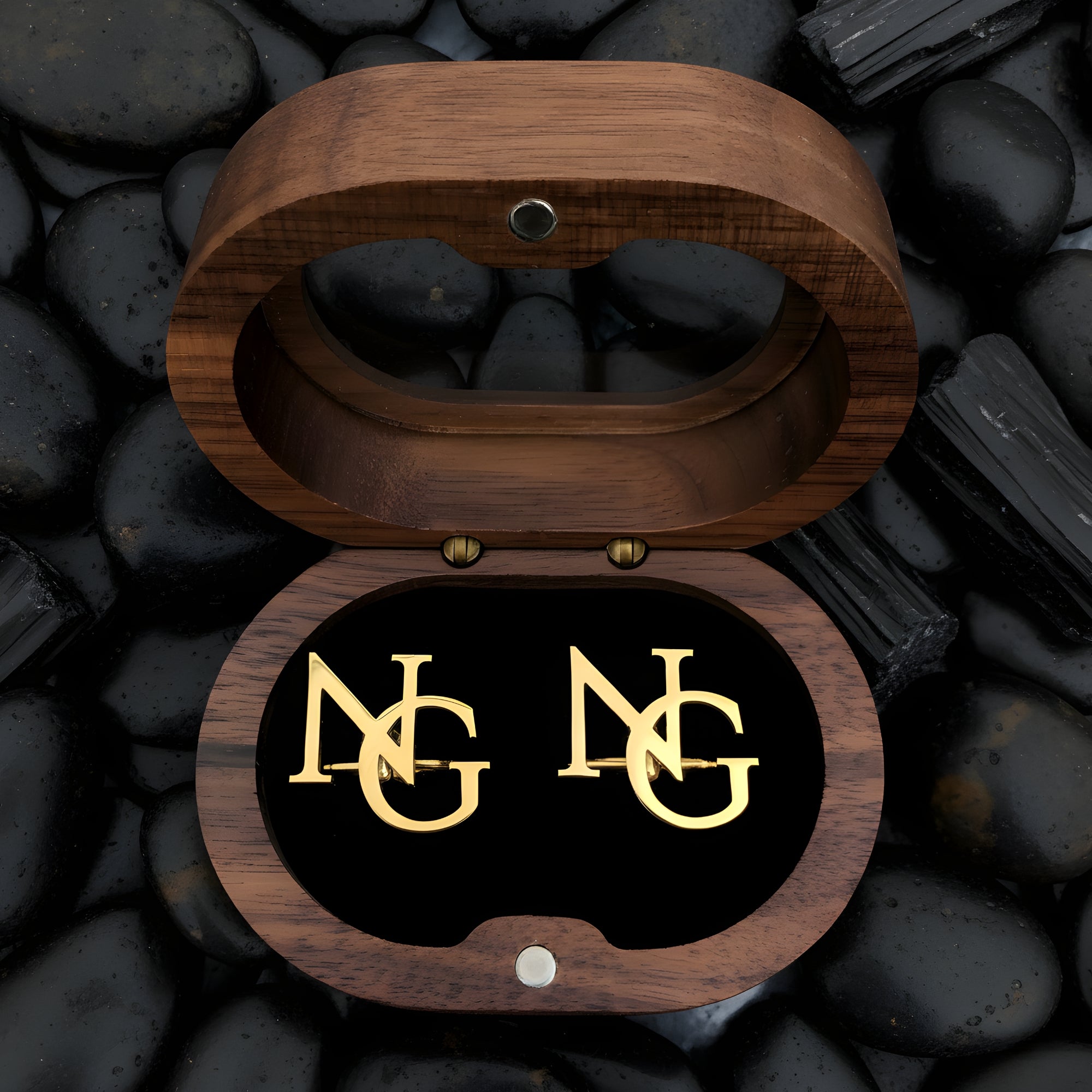 Custom Initial Cufflinks for Men, Best Man Gifts