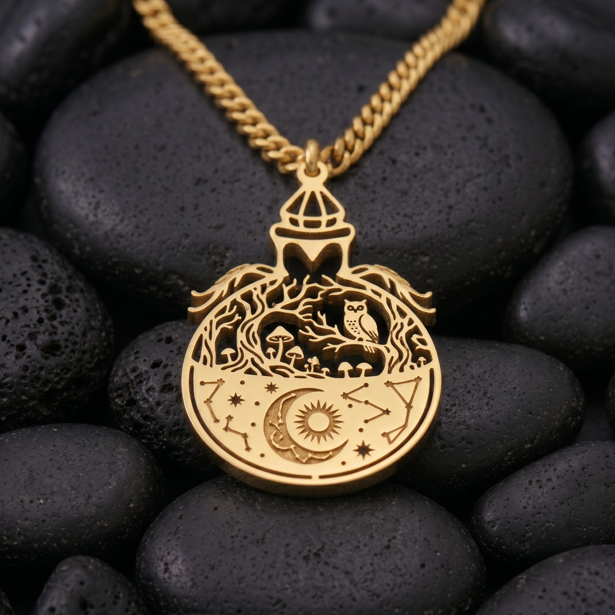 Custom logo necklace available chain lengths 35 to 50cm