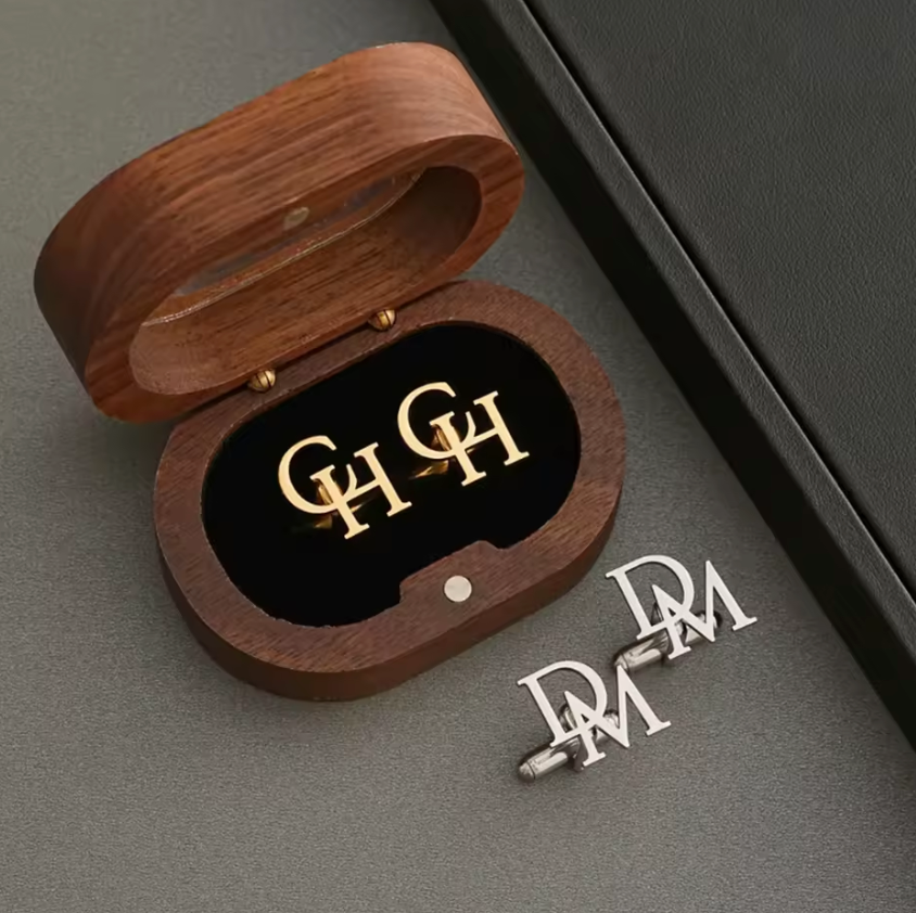 Custom Initials Cufflinks