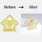 Custom Logo Brooch  Company Logo Pin  Wedding & Corporate Gift
