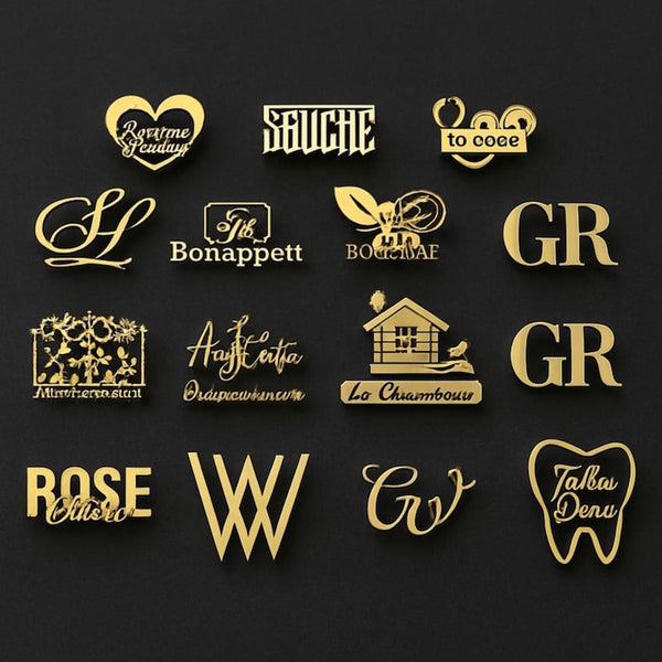 Custom Logo Brooch  Company Logo Pin  Wedding & Corporate Gift