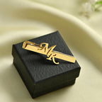 Custom Initial Tie Clip | Personalized Tie Bar | Men's Gift