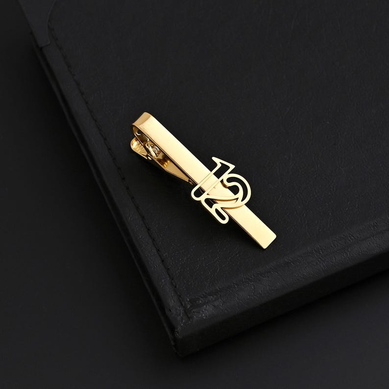 Custom Logo Tie Clip, Personalized Tie Bar, Corporate Gift