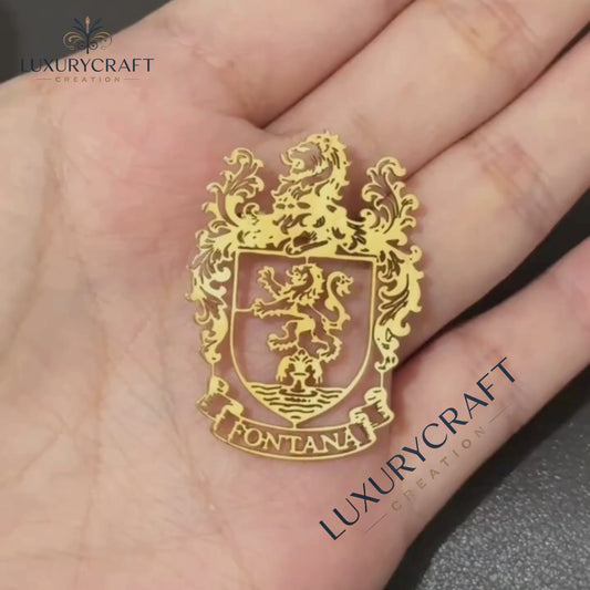 Custom Logo Brooch Pin (Single Finish)