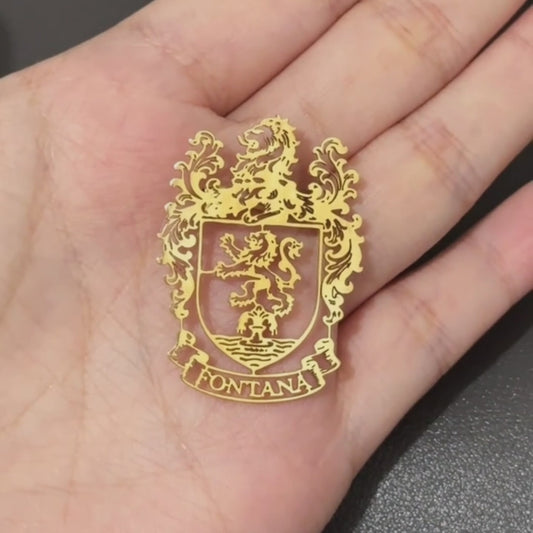 Custom Logo Brooch Pin Corporate Wedding Gift